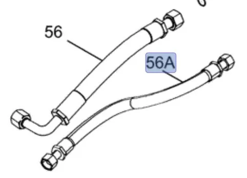 87655554 - Шланг в сборе